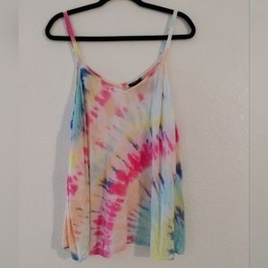 Torrid tie-dyed tank top, size 1